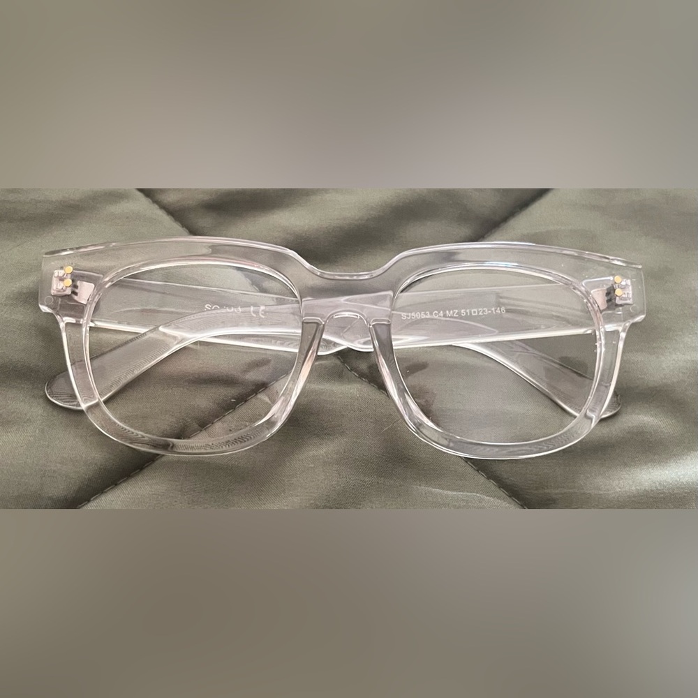 SOJOS Oversized Clear Square Anti Blue Light Blocking Computer Glasses Clear